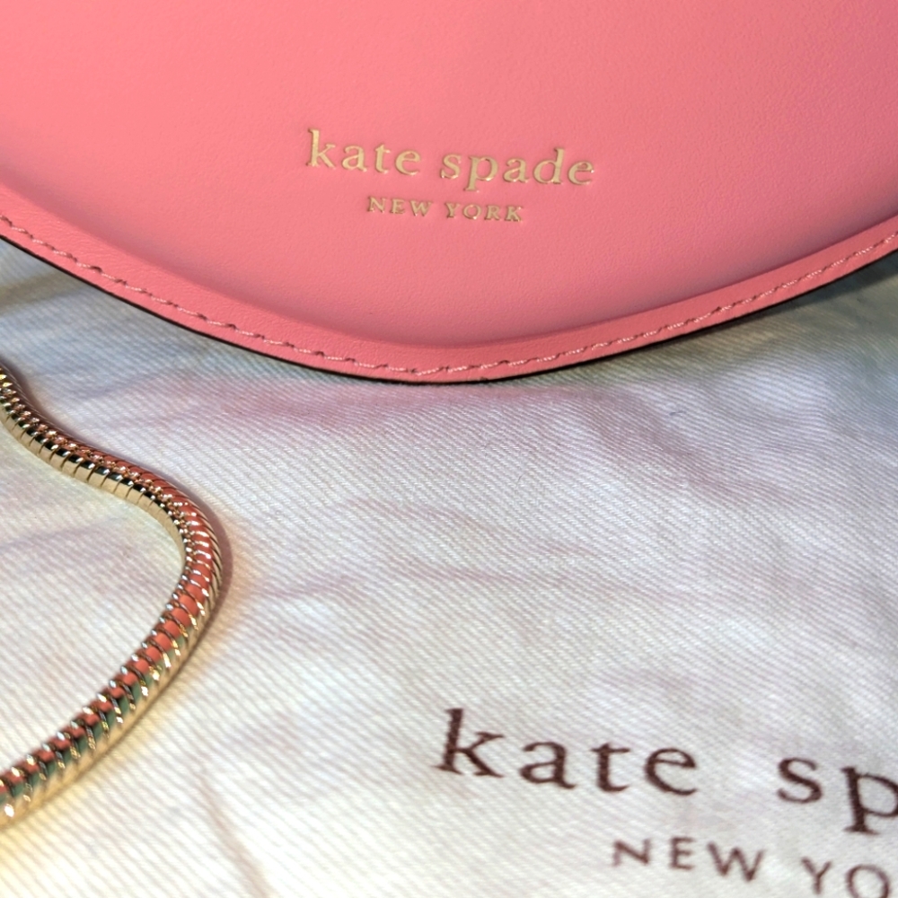 Kate Spade "Cats" Feline Face Crossbody Bag - Pink/Like new w/dust bag - Picture 13 of 16